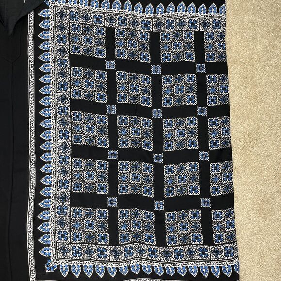 NWOT BCBGMAXAZRIA Sz M Inessa Kaftan Tonic Dress Paisley KIMONO Boho Beach Party - Picture 8 of 15